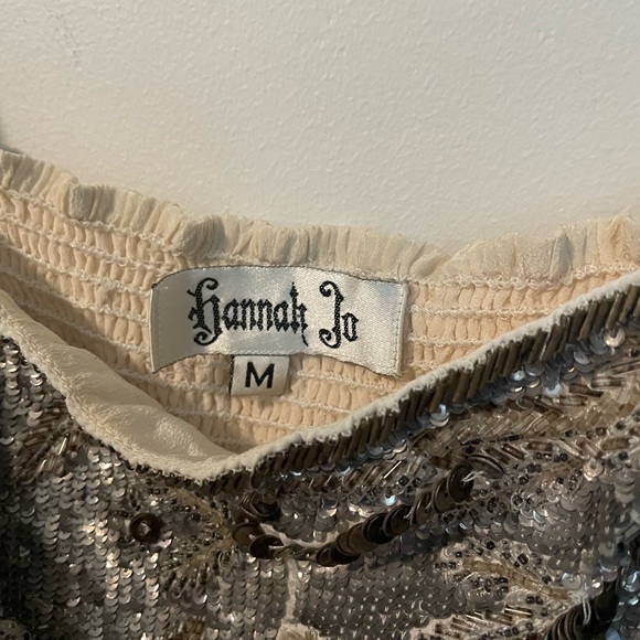 Beaded Silk Tiered Mini - Picture 5 of 7